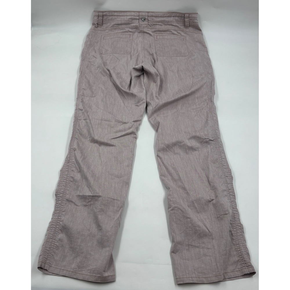 Kuhl Women 12 Reg Cabo Mauve Linen Blend Straight Leg Hiking Outdoor Pants - Picture 9 of 9
